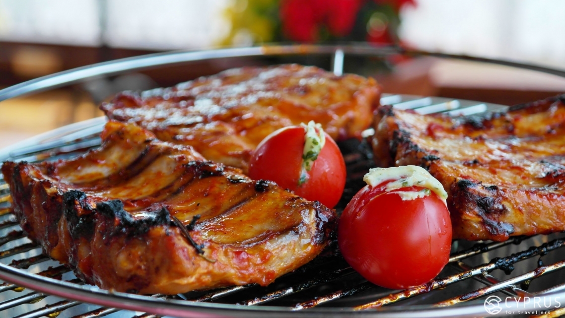 Domestic tourism in Cyprus, kebabs and barbecues in the picnic area
